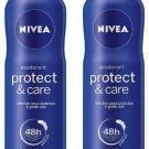 Nivea Protect and Care Deodorant Body Spray For Women, 150ml x 2 (Pack of 2)