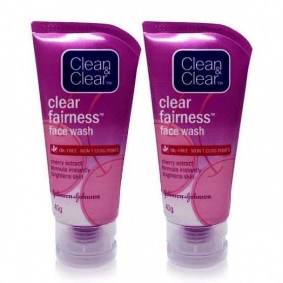 Clean & Clear Clear Fairness Face Wash 80gm x 2 (Pack of 2)