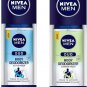 Nivea Men Duo Body Deodorizers Active Fresh + Summer Fresh 100ml x 2 (Pack of 2)