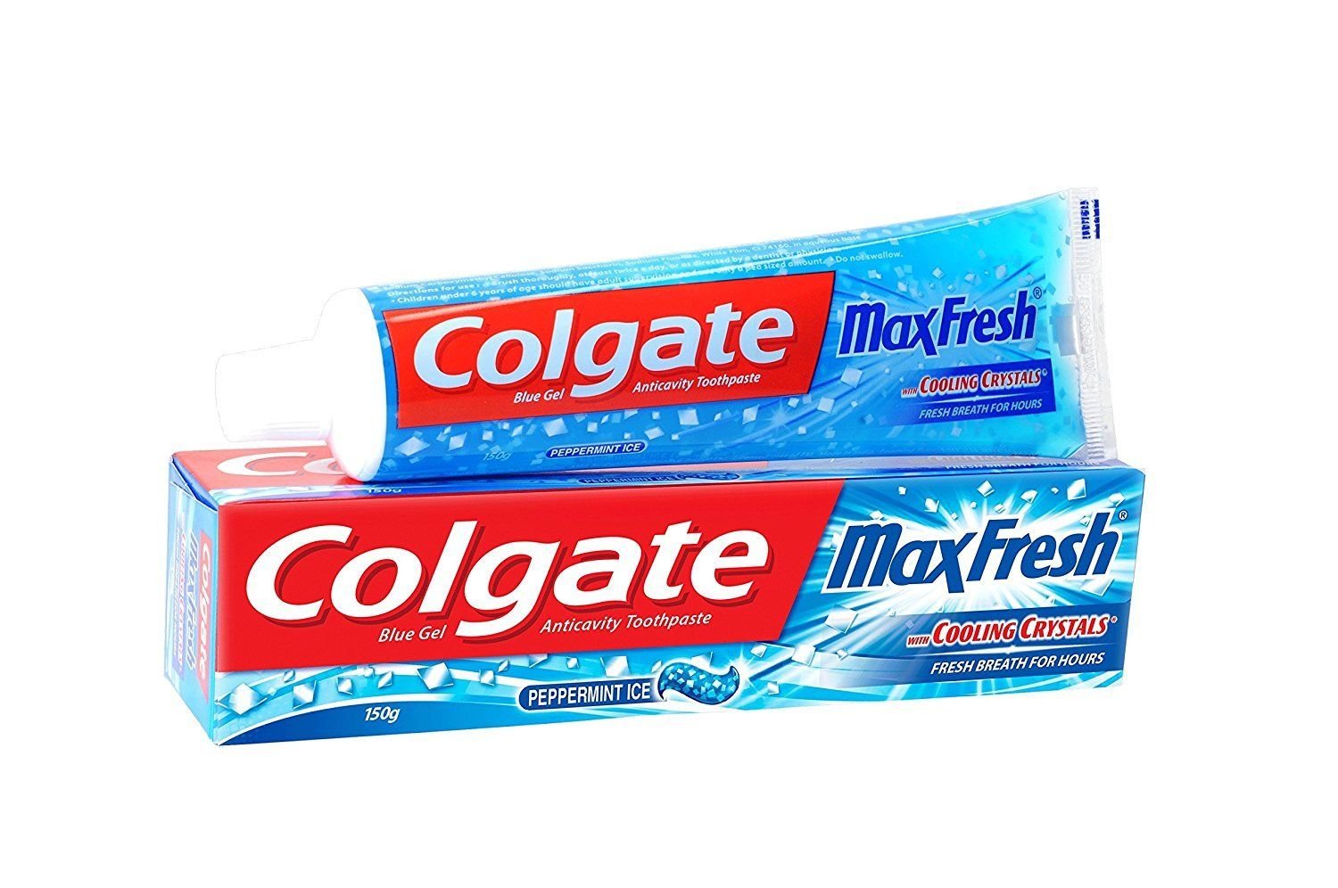 Colgate Max Fresh Gel Toothpaste 150gm x 4 (Peppermint Ice) Pack of 4