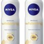 Nivea Whitening 48H Floral Touch Deodorant For Women, 150ml x 2 (Pack of 2)