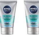 Nivea Men Advanced Whitening Oil Control Face Wash - 100gm x 2 (Pack of 2)