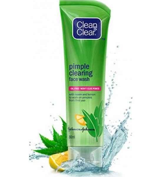 Clean & Clear Pimple Clearing Face Wash, 80ml x 3 (Pack of 3)