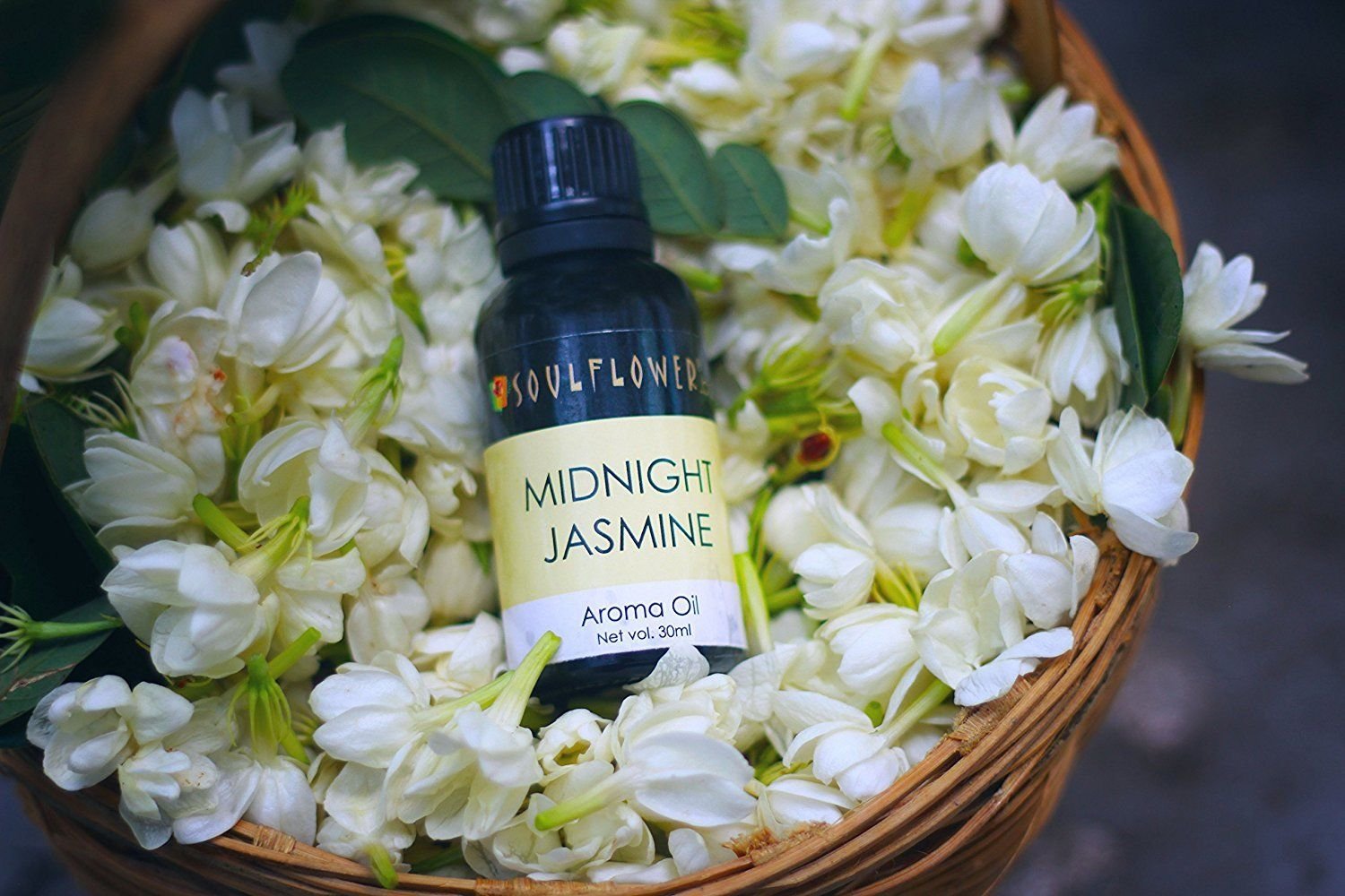 Soulflower Midnight Jasmine Aroma Oil 30ml (For a sense of rejuvenation)