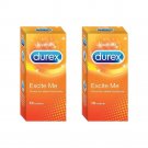 Durex Excite Me Condoms (10 Condoms Each Pack) Pack of 2