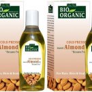 Indus Valley Bio Organic Cold Pressed Almond Oil -100ml x 2 (Pack of 2)