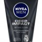 Nivea Men Deep Impact Intense Clean Face & Beard Wash, 100ml x 2 (Pack of 2)