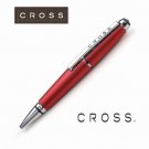 Cross Edge Rolling Ball Pen, Red with Polished Chrome