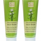 Auravedic Clear Brightness Face Wash with Neem Tea Tree & Basil 100gm x 2