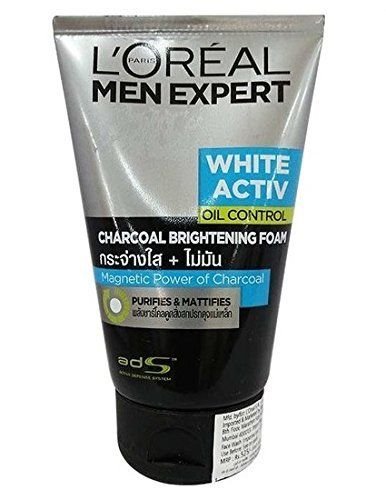 L'Oreal Men Expert White Activ Oil Control Charcoal Brightening Foam 100ml