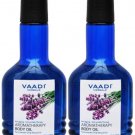 Vaadi Herbals Aromatherapy Body Oil With Lavender & Almond Oil (110ml x 2)