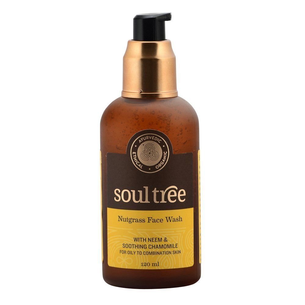Soul Tree Ayurvedic Nutgrass Face Wash With Neem & Chamomile (120ml)