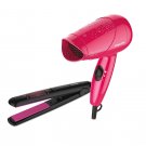Philips Ms Fresher Philips Essential Dryer and Straightener (Pink/Black)