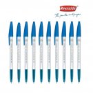 Reynolds 045 Fine Carbure Blue Ball Pen, (Pack of 10 Pens)