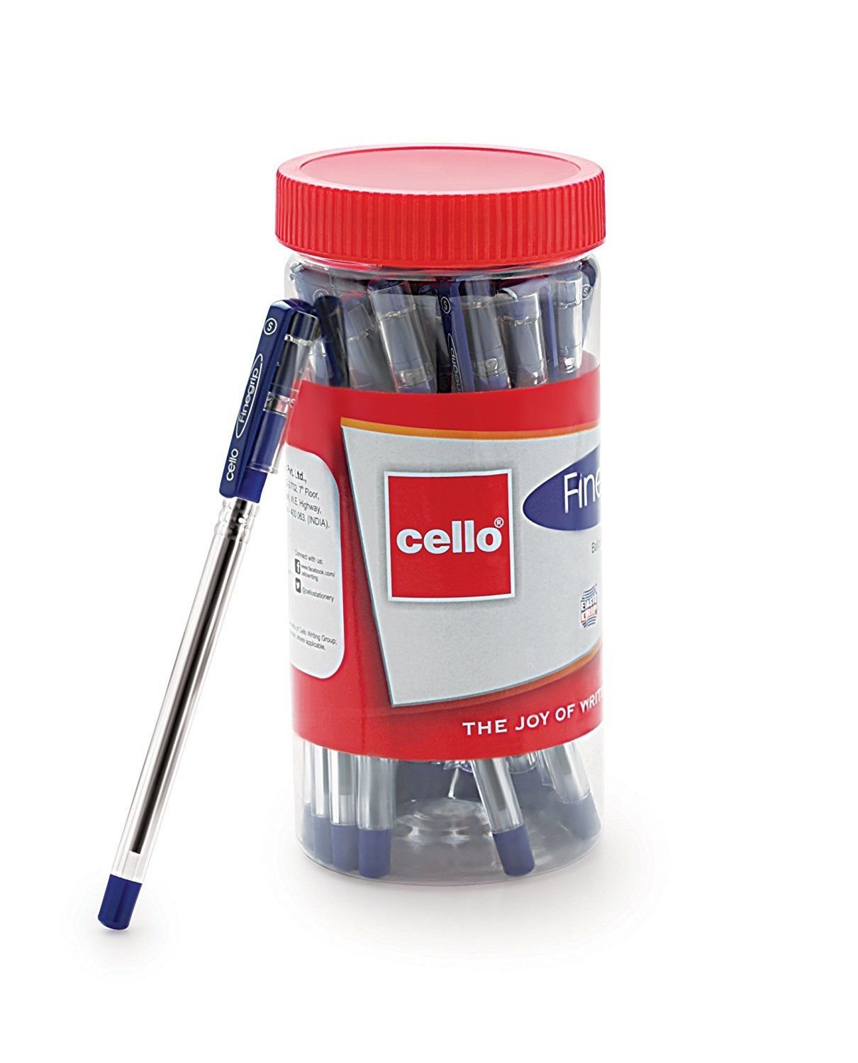 Cello Finegrip Ball Pen Set Pack of 25 (Blue)
