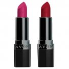 Avon True Color Perfectly Matte Lipstick - Splendidly fuchsia + Red supreme