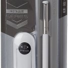 Parker Vector Metallix Fountain Pen Fine Nib (White)