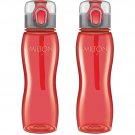 Milton Rock Unbreakable Triton Water Bottle Set of 2 -750ml Each (Red)