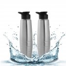 Zafos Stainless Steel Sipper Water Bottle Set of 2 (1000ml x 2)