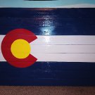 Wood Colorado Flag Art