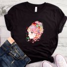 Anime Girl Black Tshirt