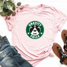 Starbucks t-shirt Gravity falls bill cipher pink t-shirt