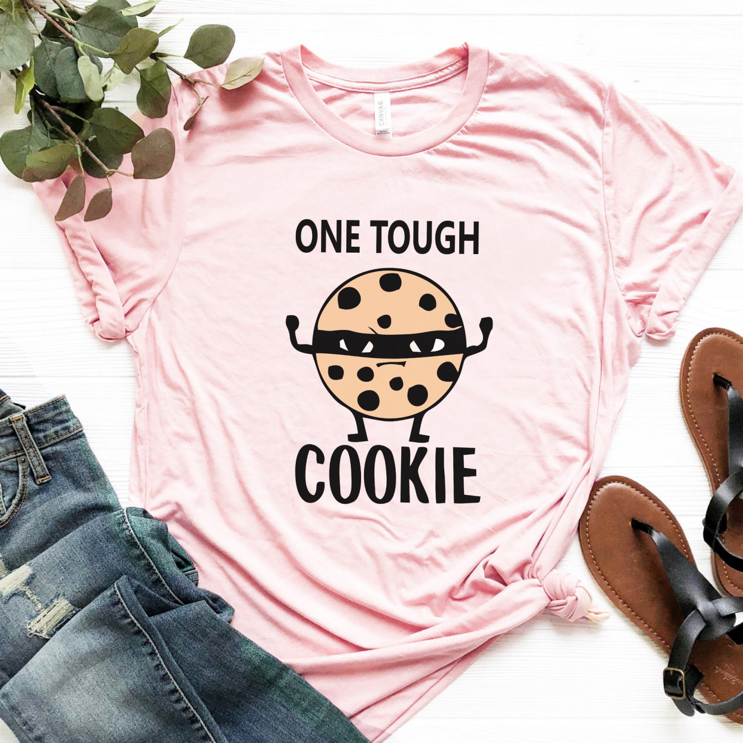 One Tough Cookie Cute Pink Tshirt