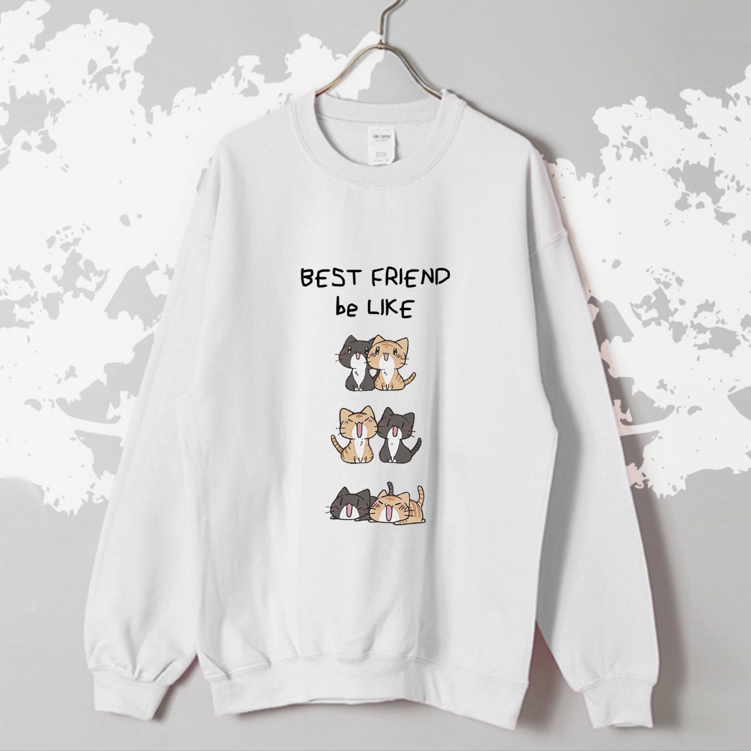 Cat Sweatshirt Best Friend