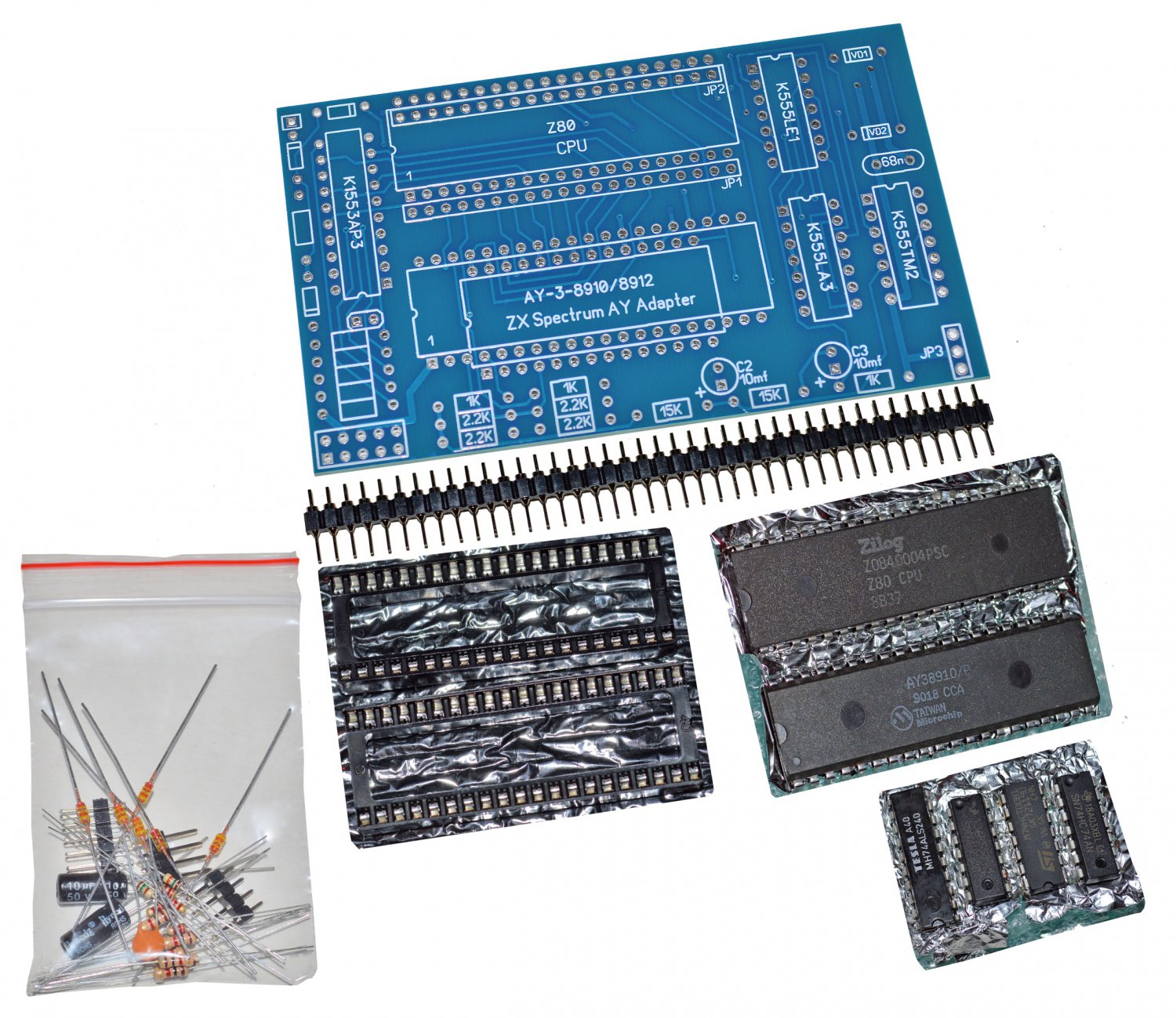 AY Sound  adapter board for Sinclair ZX Spectrum (DIY)