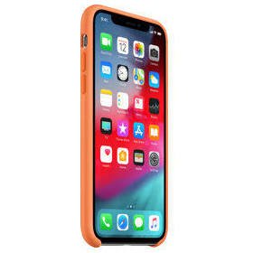 Silicone Cover Case for iPhone XS - Papaya Yellow