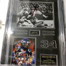 Walter PAyton "Sweetness"  Limited Edition 3 of 34 with Plaque and Signature