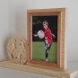 Personalized 5 x 7 Picture Frame with Carved Soccer Ball, picture frame, photo frame