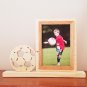 Personalized 4 x 6 Picture Frame with Carved Soccer Ball, picture frame, photo frame