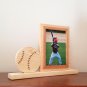 Personalized 4 x 6 Picture Frame with Carved Baseball, Picture Frame, Photo Frame