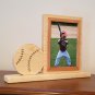 Personalized 4 x 6 Picture Frame with Carved Baseball, Picture Frame, Photo Frame