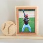 Personalized 5 x 7 Picture Frame with Carved Baseball, Picture Frame, Photo Frame