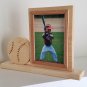 Personalized 5 x 7 Picture Frame with Carved Baseball, Picture Frame, Photo Frame