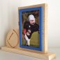 Personalized 5 x 7 Picture Frame with Carved Football, Picture Frame, Photo Frame