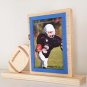 Personalized 5 x 7 Picture Frame with Carved Football, Picture Frame, Photo Frame