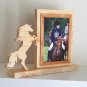 Personalized 5 x 7 Picture Frame with Carved Horse, Picture Frame, Photo Frame