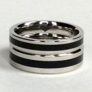 2 pcs Personalized Titanium Steel Couples Rings, Engagement Rings, Wedding bands, His and Her Rings
