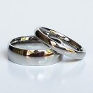 2 pcs Personalized Titanium Steel Couples Rings, Engagement Rings, Wedding bands, His and Her Rings