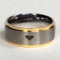 2 pcs Personalized Titanium Steel Couples Rings, Engagement Rings, Wedding bands, His and Her Rings
