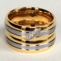2 pcs Personalized Titanium Steel Couples Rings, Engagement Rings, Wedding bands, His and Her Rings