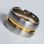 2 pcs Personalized Titanium Steel Couples Rings, Engagement Rings, Wedding bands, His and Her Rings