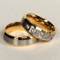 2 pcs Personalized Titanium Steel Couples Rings, Engagement Rings, Wedding bands, His and Her Rings