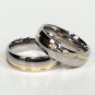 2 pcs Personalized Titanium Steel Couples Rings, Engagement Rings, Wedding bands, His and Her Rings