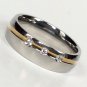 2 pcs Personalized Titanium Steel Couples Rings, Engagement Rings, Wedding bands, His and Her Rings
