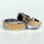 2 pcs Personalized Titanium Steel Couples Rings, Engagement Rings, Wedding bands, His and Her Rings
