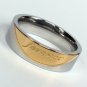 2 pcs Personalized Titanium Steel Couples Rings, Engagement Rings, Wedding bands, His and Her Rings